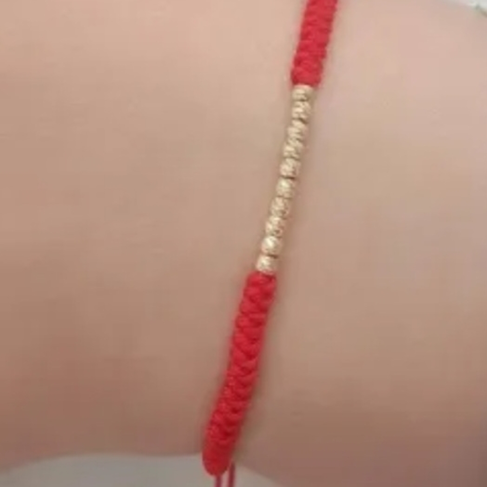Elegant Red and Gold Bracelet Gold 18k